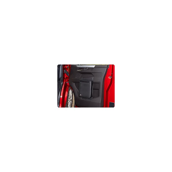 MULTIBOX fr VW-T6.1 Fahrerhaustr, Isoliertasche und/oder Abfallbeh&bdquo;lter, Design Leder Titanschwarz