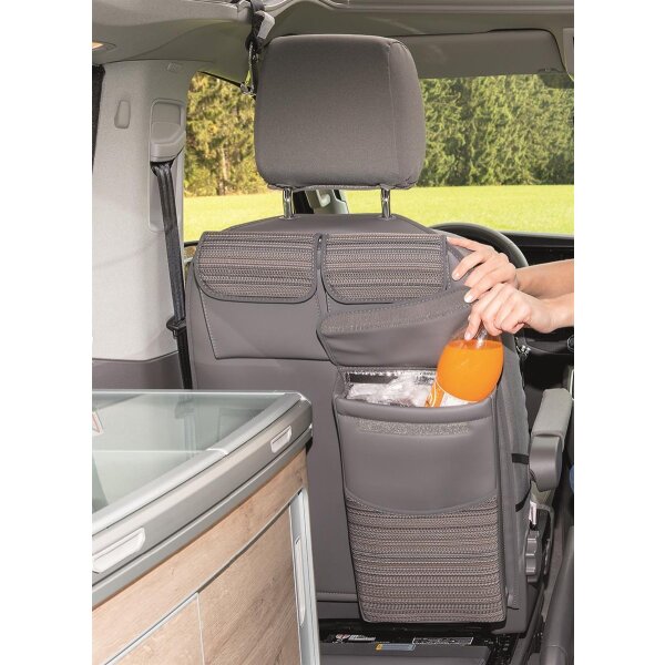 UTILITY Rückenlehne Fahrersitz mit MULTIBOX, VW T6.1/T6/T5 California, Design "Mixed Dots"