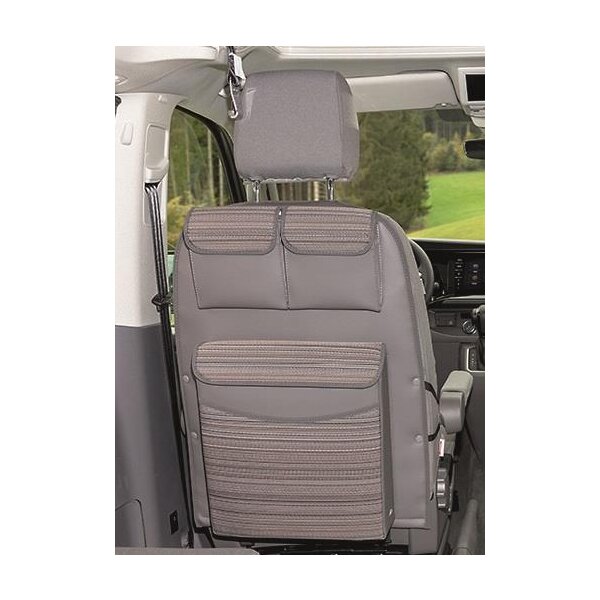 UTILITY Rckenlehne Fahrer-/Beifahrersitz mit MULTIBOX Maxi, VW T6.1/T6/T5 California Beach, Design Mixed Dots