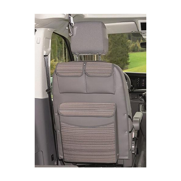 UTILITY sedile cabina guida  con MULTIBOX Maxi, VW T6.1/T6/T5 California Beach, Design Mixed Dots