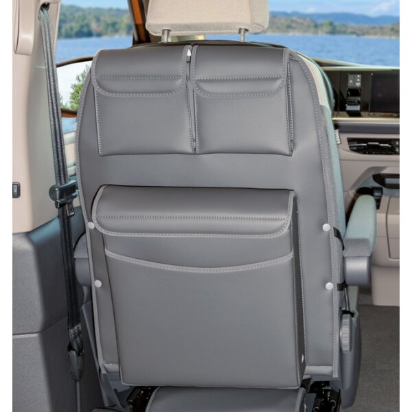 UTILITY - sedile cabina guida con MULTIBOX Maxi "Pelle Raven" VW T7 Multivan