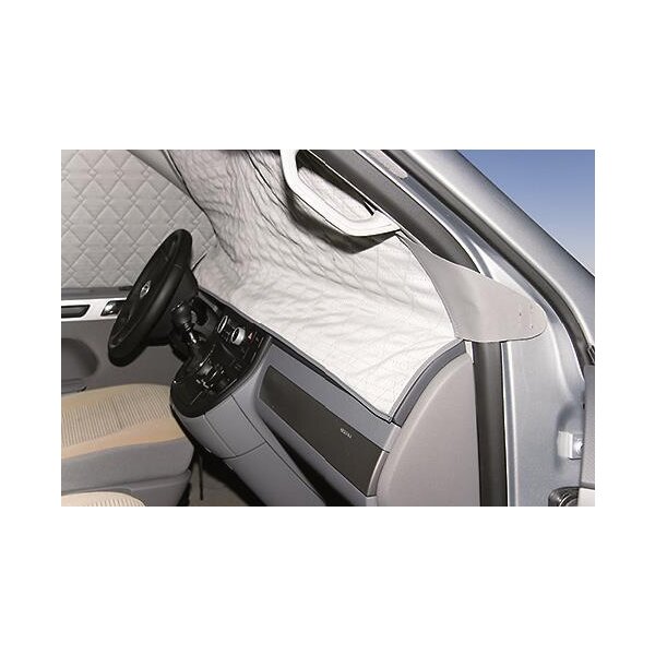 ISOLITE Extreme für Fahrerhausfenster, 3-teilig, VW-T6.1 tropfenförmigem Spiegelfuß, Navi ohne Verkehrszeichenerkennung