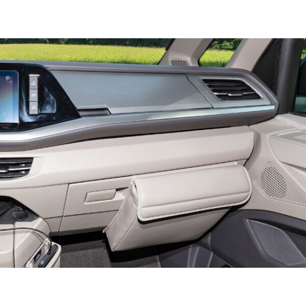 TIALO ® Vano portaoggetti per VW T7 California / Multivan, design "Pelle Sandwick"