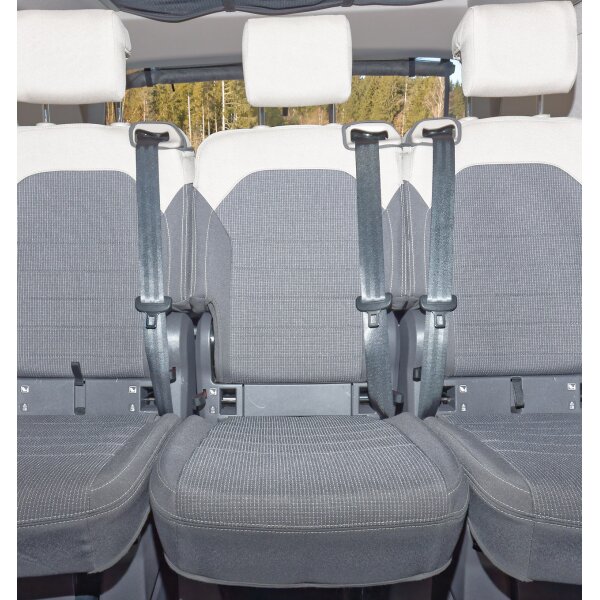 Second Skin ® Schonbezug Mittelsitz (2. Sitzreihe), Design "Bright Dots", VW T7 Beach Camper/Tour