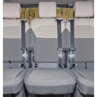 Second Skin ® Schonbezug Mittelsitz (2. Sitzreihe), Design "Ribella Sandwick/Raven", VW T7 Beach Camper/Tour