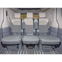 Second Skin ® Schonbezug Mittelsitz (2. Sitzreihe), Design "Ribella Sandwick/Raven", VW T7 Beach Camper/Tour