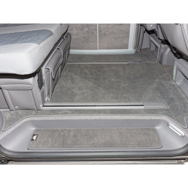 Veloursteppich für rechte Fahrgastraum-Trittstufe, Design "Palladium", VW T6.1/T6/T5