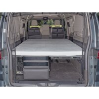Lenzuolo con angoli iXTEND ® letto pieghevole originale, design "Single-Jersey", bianco, VW T7 Beach Camper / Tour