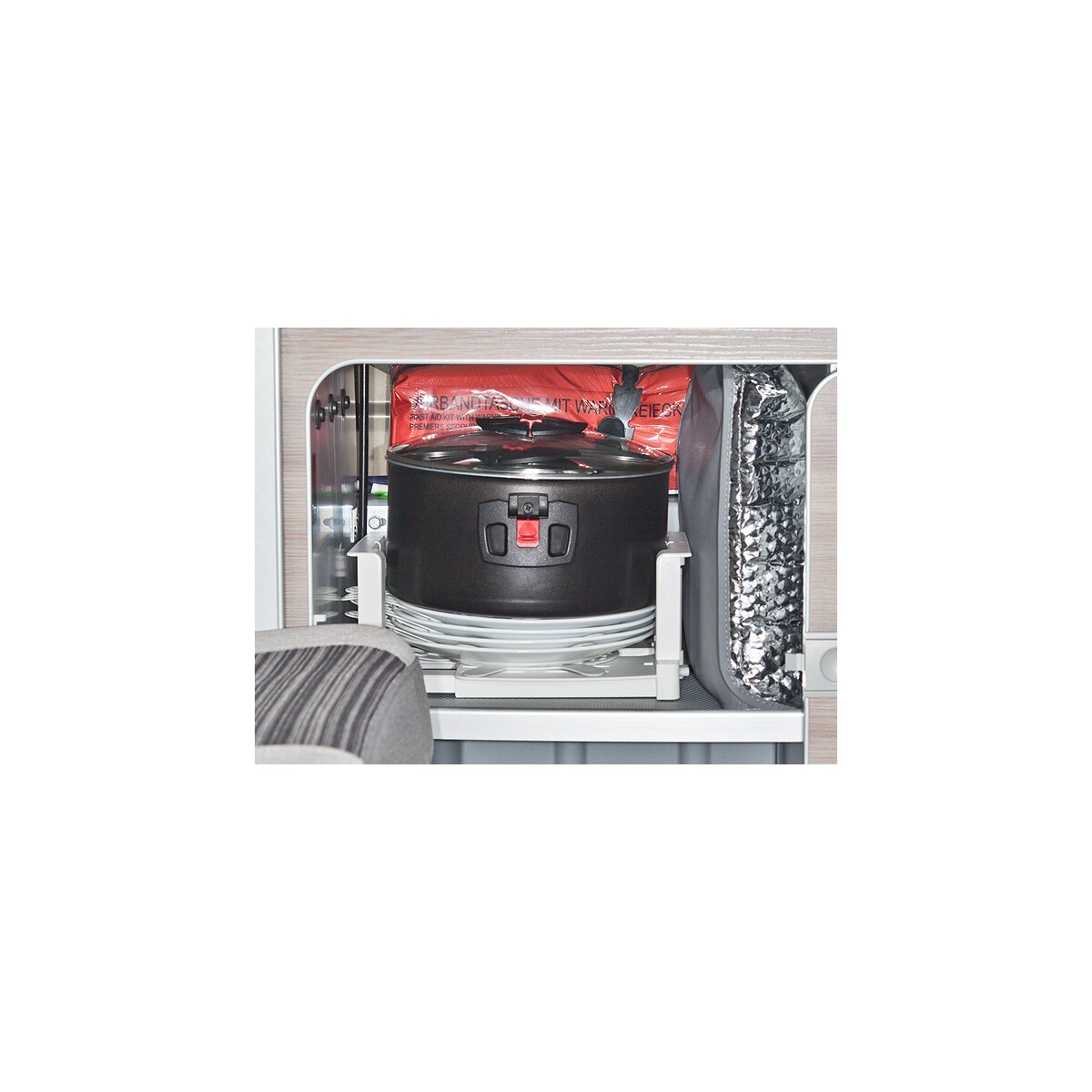 Portapiatti E Bicchieri Da Campeggio In Feltro | Organizer Per Piatti, Con Manici E Cerniera - Foto 4